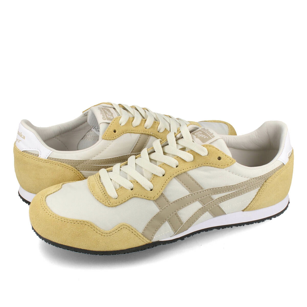 15時迄のご注文で即日発送可 Onitsuka Tiger SERRANO オニツカタイガー <strong>セラーノ</strong> メンズ レディース ローカット IVORY/WOOD CREPE ホワイト 1183b400-753