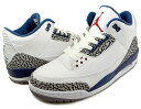 NIKE AIR JORDAN 3 RETRO "WIZARDS" wht/t.blu10500円以上お買い上げで送料無料!!ナイキを中心に世界中より、常時3000アイテムオーバーのアイテム取扱☆