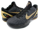 NIKE ZOOM KOBE 6 "Black History Month 2011" blk/m.gold★期間限定送料無料★