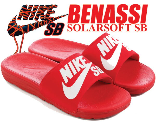 ő3,000~OFFN[|sIIyxibV iCL X|[cT_ YEfB[XTCYzNIKE BENASSI SOLARSOFT SB u.red/whtyT_zBENASSI