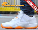 お得な割引クーポン発行中!!【送料無料 ナイキ ウィメンズ エアジョーダン 11 ロー】NIKE WMNS AIR JORDAN 11 RETRO LOW white/bright citrus ah7860-139 スニーカー AJXI レトロ ホワイト オレンジ CITRUS