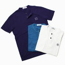 春夏アウトレット【均一SALE】【10000】【国内正規品】 STONE ISLAND ( ストーン アイランド ) / コットン ヘンリーネック Tシャツ【ホワイト/パープル/ターコイズ】【送料無料】