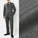 【国内正規品】F/W 新作 THE GIGI ( ザ ジジ ) / DEGAS ( デガス ) / ウール ストレッチ グレンチェック柄 ピークドラペル ワンプリーツ スーツ【グレー】【送料無料】