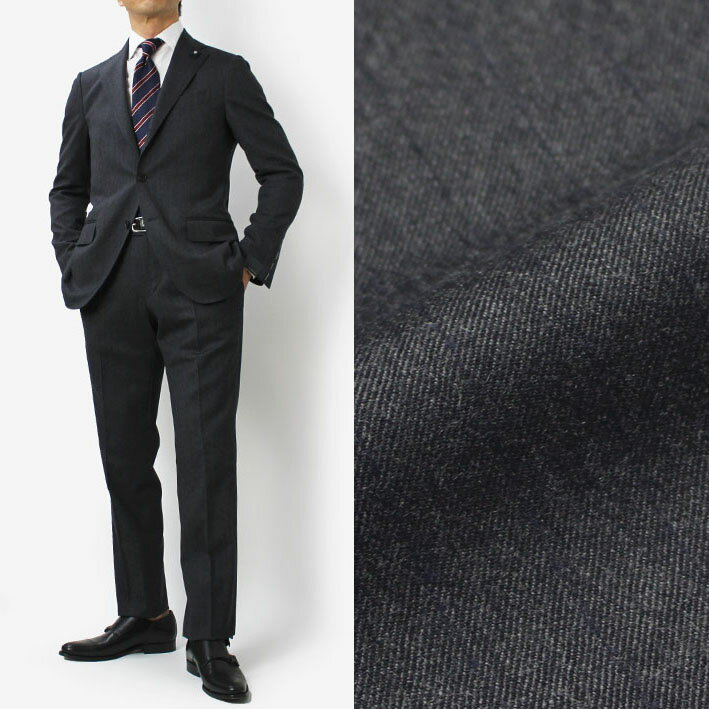 【国内正規品】【SALE30】F/W 新作 LARDINI ( ラルディーニ ) / ウールストレッチ サキソニ