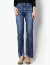 【国内正規品】【LADIES】【SALE30】F/W 新作 RED CARD ( レッド カード ) / Liberty Slit Flare / コットン ストレッチ カットオフ デニム パンツ【インディゴ】【送料無料】