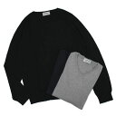 ジョンスメドレー / JOHN SMEDLEY / PISA / Vネック セーター / 30G シーアイランド コットン 長袖 / ITALIAN FIT【SILVER/NAVY/BLACK】【SALE 20】