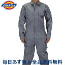 国内検針済 Dickies ディッキーズ メンズ Cotton Coverall カバーオール Fisher Stripe フィッシャーストライプ ワークパンツ つなぎ
