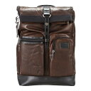 【エントリーで最大ポイント10倍】TUMI トゥミ 「ルーク」 ロール-トップ・レザー・バックパック 092388DB2 ダークブラウン Alpha bravo Dark Brown リュックサック ビジネス 通勤 メンズ