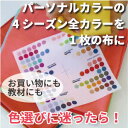 カラーコーディネートに!20センチサイズパーソナルカラー診断4シーズン(春夏秋冬)色見本 カラーパレット