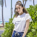 FEEL ALOHA フリルTシャツ/レディース(10192)《Lilly & Emma テニス・バドミントン ウェア(レディース)》