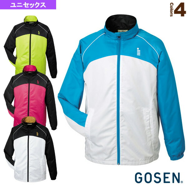 ウィンドウォーマージャケット／裏起毛／ユニセックス（Y1502）《ゴーセン テニス・バドミントン ウェア（メンズ/ユニ）》バドミントンウェア男性用の画像