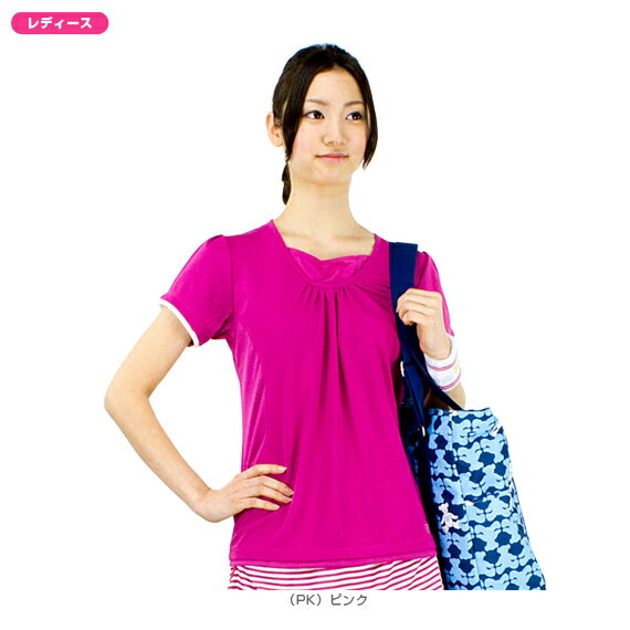 【2012年春夏モデル】 《セール30％OFF》 Tシャツ／T-shirt - WRAJ242 [ウエア テニスウェア バドミントンウェア（レディース） ウィルソン／WILSON] 【レディース 女性用】