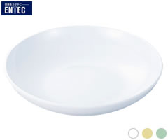 エンテック／ENTEC　給食用食器　深皿　小　No.33　（日本製・国産・メラミン食器・給食食器・千羽鶴印・洋皿）