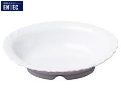 エンテック／ENTEC　ドレープ　ベーカー皿　DP-19　（日本製・国産・メラミン食器・千羽鶴印）