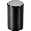 よこやま 燕人の匠 茶筒ブラック ETQ-501 (日本製・ステンレス)