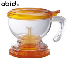 ティーカップに乗せるだけで紅茶がカップに注がれる！茶葉のジャンピングに最適な半円球型の美しいフォルム！アビド　スマートティーメーカー【L】　オレンジ（600cc）アビド／abid　スマートティーメーカーL　オレンジ　70688-3　[bn]
