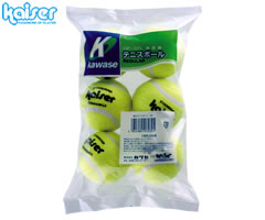 カワセ／カイザー　　硬式テニスボール　6P　KW-325　（硬式テニス・ボール・練習用）