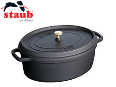 ストウブ／staub　ピコ・ココット　オーバル31cm　ブラック　（楕円・両手鍋・ストーブ）【送料無料】素材の旨味はそのままに！料理が美味しく柔らかい！ストウブ（staub） ピコ・ココット オーバル31cm（ブラック）