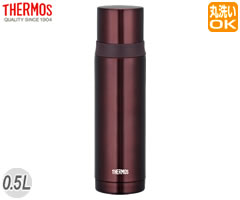 サーモス／THERMOS　ステンレス　スリムボトル　FEI-501　ブラウン　（水筒・魔法瓶）保温も保冷も長時間！シャープなデザインの魔法瓶！サーモス　ステンレススリムボトル　FEI-501（ブラウン）容量：0.5リットル