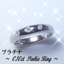 pt900ドッツダイヤモンドリング（指輪）0.1ct［VSクラスF〜Dカラー無色透明］--最高級クラスの贅沢な輝き--結婚指輪『ブライダルリング』/ペアリングにも♪豊かなプラチナに3石のダイヤモンドが美しく煌めく