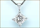 pt900プリンセスカットダイヤモンドペンダントネックレス0.3ct〜0.34ct［最高級F〜Eカラー無色透明/SIクラス/Cut：Princess］「この品質で、この価格！？」嬉しい限り