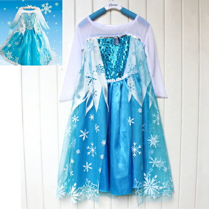 おまけ付き【子供ドレスブルーシルバー発表会ピアノパーティコスプレ衣装】コスプレコスチューム子供ドレスハロウィンクリスマス宴会二次会/100110120130140150サイズ仮装イベントプレゼント送料無料