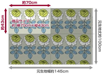 【ルネ・デュー】おためしハーフ&ハーフカットクロスmarimekkoマリメッコMAALAISRUUSUマーライスルース2012年カラー70×43cm北欧生地/布