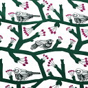 ★5枚までメール便【ネコポス】対応★【数量限定】ハーフカット生地 marimekko マリメッコ Pikkupakkanen ピックパッカネン グリーン 約73×50cm/北欧 北欧生地 フィンランドブランド おしゃれ かわいい 手芸