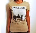 [Out of Print] Henry David Thoreau / Walden Tee (Olive) (Womens)