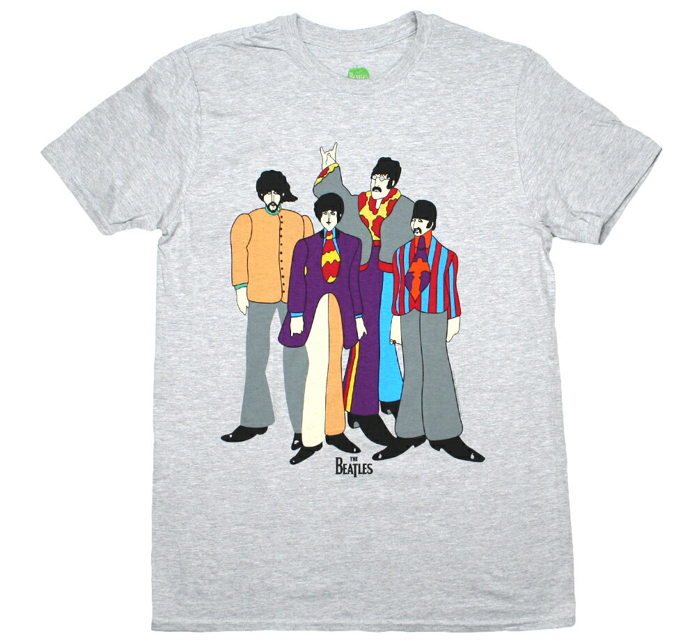 The Beatles / Yellow Submarine Tee 4 (Grey) - ザ・ビートルズ Tシャツ