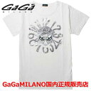 【国内正規品】【売れ筋】GaGa MILANO/ガガミラノ Men's Ladies/メンズ レディース スカルTシャツ GA-0027T ホワイト × シルバー ga-0027t-wht-slv WHITE/SILVER 白/銀 SKULL【10P03Dec16】