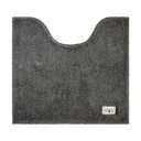 トイレマット 約55×60cm【カラーモード プレミアム】カラー:グレー Ag+銀イオン加工 抗菌 防臭 消臭 清潔 高級感 深い色味 コーディネート 無地 シンプル