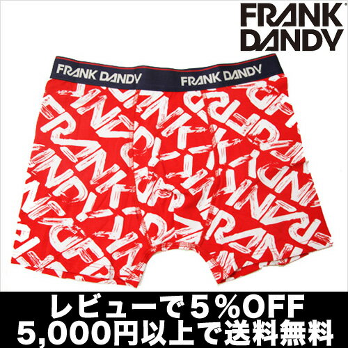 【2枚で送料無料】【レビューで5％OFF】FRANK DANDY／Logo 45（レッド） フランクダンディー【正規品】ボクサーパンツ誕生日 プレゼント ギフト ラッピング 無料＾＾2012夏物【RCPmara1207】