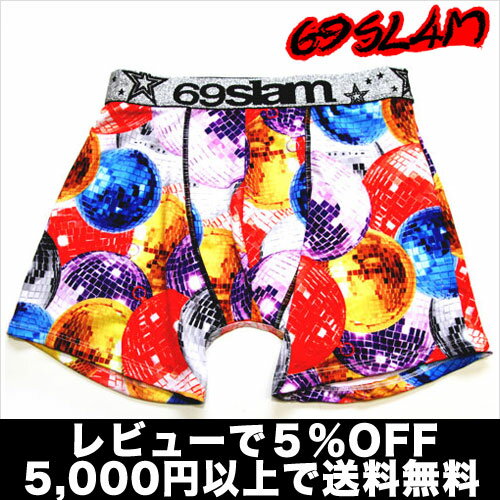 【2枚で送料無料】69SLAM／MEN DISCO BALL M　XSサイズはレディースOKサーフ系ロックスラム【楽ギフ_包装選択】【あす楽】【正規品】ボクサーパンツ誕生日 プレゼント ギフト ラッピング 無料＾＾2012夏物【RCPmara1207】【マラソン201207_ファッション】【ラッピング無料】【メール便対応】【即日発送】 セール SALE ％OFF かっこいい かわいい 派手 ワイルド セクシー おしゃれ、上品でセレブなボクサーパンツ