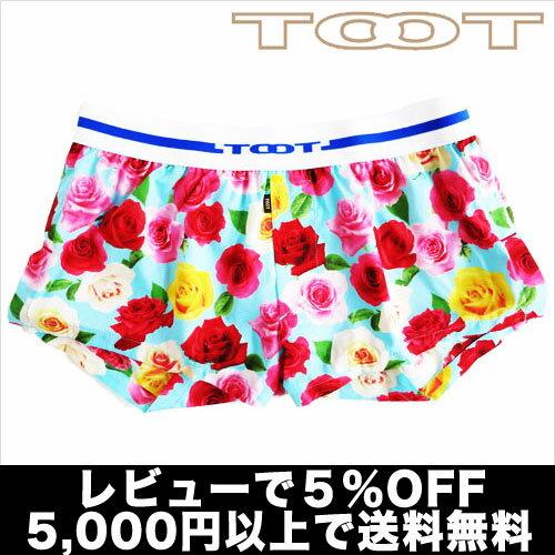 【5,000円以上で送料無料】TOOT／ローズ pt TRUNKS トランクス（ブルー） トゥート【テイストセクシー】【楽ギフ_包装選択】【あす楽】【正規品】ボクサーパンツ誕生日 プレゼント ギフト ラッピング 無料＾＾2012夏物【RCPmara1207】【マラソン201207_ファッション】【ラッピング無料】【メール便対応】【即日発送】 セール SALE ％OFF かっこいい かわいい 派手 ワイルド セクシー おしゃれ、上品でセレブなボクサーパンツ