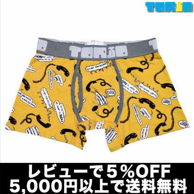 【5,000円以上で送料無料】【レビューで5％OFF】TORIO/Telephone(イエロー) トリオ【テイストセクシー】【正規品】ボクサーパンツ誕生日 プレゼント ギフト ラッピング 無料＾＾2012夏物【RCPmara1207】