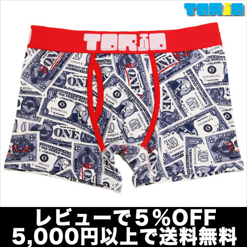 【5,000円以上で送料無料】【レビューで5％OFF】TORIO/ドル札（ホワイト） トリオ【テイストセクシー】【正規品】ボクサーパンツ誕生日 プレゼント ギフト ラッピング 無料＾＾2012夏物【RCPmara1207】