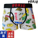 TORIO トリオ ボクサーパンツ ステッカー グレー 前開き メンズ ブランド 下着 パンツ インナー ローライズ プレゼント ギフト ラッピング 無料 ペアギフト ll 彼氏 男性 大人 バレンタイン