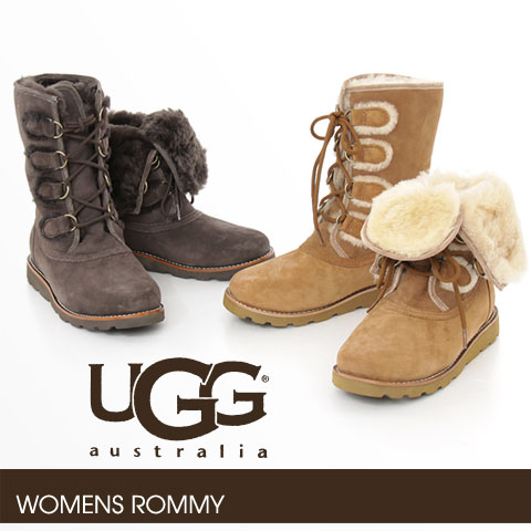●新作セール☆40%オフ●【正規品・送料無料・代引手数料無料】※◆◆UGG - アグ -WOMENS ROMMY （ムートンブーツ レディース レースアップ）STOCKHOLM COLLECTION☆☆【UGG新作】2ウェイなレースアップブーツでお洒落に♪【smtb-KD】【select-shop】