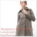 ◆◆ 新作 ◆◆【送料無料】TRADITIONAL WEATHER WEAR -トラディショナル ウェザーウェア-千鳥柄フードコートL-DUDLEY-HT