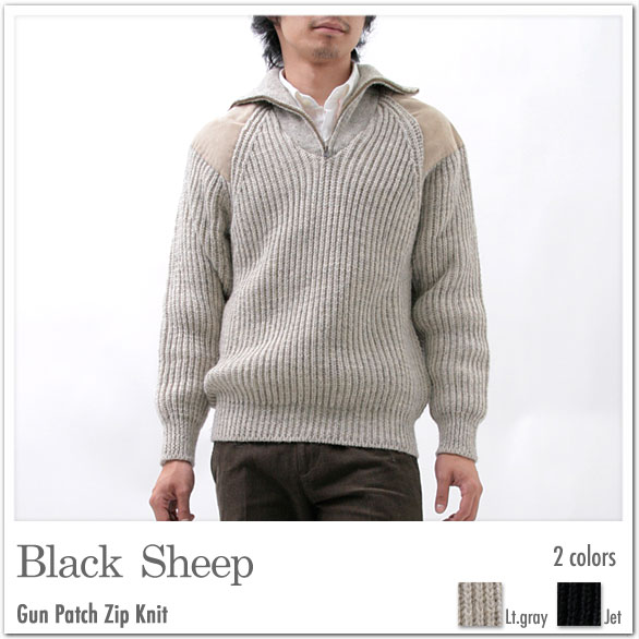 ＊◆◆Black Sheep - ブラックシープ -ガンパッチニット★★【select-shop】