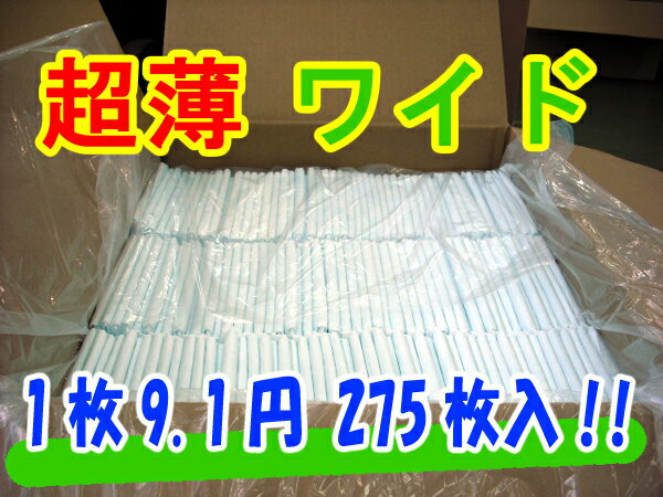 ☆ 11・1 犬の日 スペシャル ☆《 11日間限定・各日20個限定 》◆送料無料◆1箱275枚入[超薄型アウトレットペットシーツワイドエコ111]