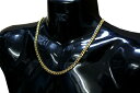 チェーンネックレス A GLD 細め 6mm×50cm 【 ストリート / チェーン ネックレス / 喜平 / B系 ネックレス / オラオラ / ギャング / レゲエ / メンズ / EXILE 好きに / エグザイル 風 / HIPHOP / ヒップホップ / メール便可 / あす楽 】