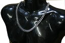 チェーンネックレス F SLV 太め 10mm×60cm 【 ストリート / チョーカー / 喜平 / B系 / オラオラ / ギャング / レゲエ / HIPHOP / ヒップホップ / ダンサー / ダンス / EXILE 好きに / エグザイル 風 / メール便可 / あす楽 】