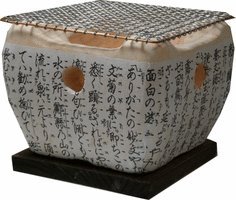 飛騨コンロしちりん 国産天然珪藻土切り出し七輪 5号(鍋敷き・焼き網付)