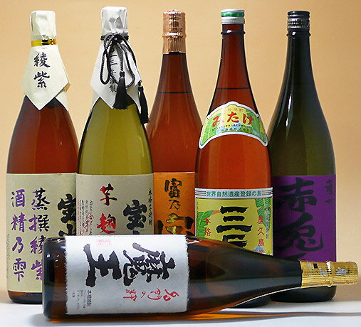 魔王他芋焼酎一升瓶6本入中身丸見え福袋♪　