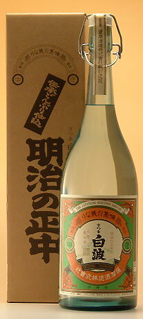 薩摩酒造　【芋焼酎】 伝承どんぶり仕込 明治の正中( しょうちゅう )　1,800ml