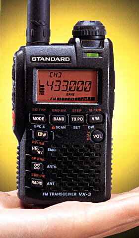 VX-3　スタンダード　144/430MHz帯　コンパクトハンディ機　アマチュア無線機・・・受信範囲拡張済み■人気のコンパクトハンディトランシーバー■