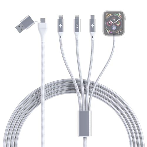 アップルウォッチ 充電器 apple watch 充電器 タイプc 4in2 USB A/C充電ケーブル iWatch Series Ultra/SE2/9/8/7/6/5/4/3/2/1/SE用 磁気充電コード <strong>置くだけ</strong>充電 AirPods apple watchとiphone同時充電 互換性あり ナ