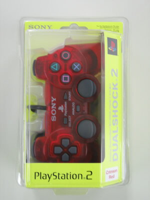 【即納可能】【新品】【PS2HD】アナログコントローラー クリムゾンレッド(DUALSHOCK2)【正規品アジア版】